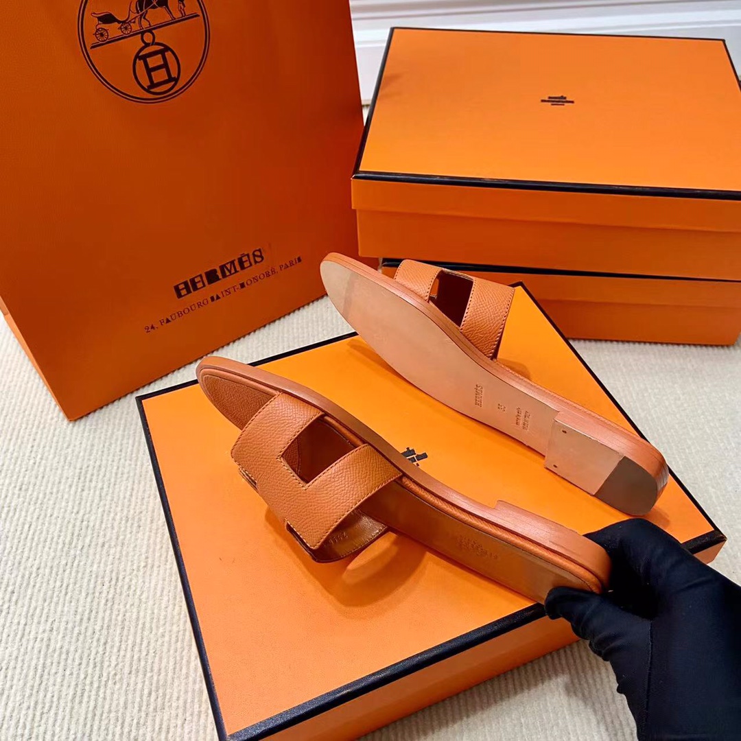 에르메스 올수공 오란 슬리퍼 샌들 앱송 52